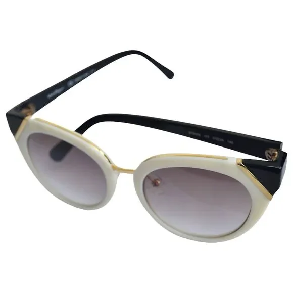 Salvatore Ferragamo SF835S Sunglasses Ivory/Dark Plum, 100% Authentic for Women - Picture 6 of 16